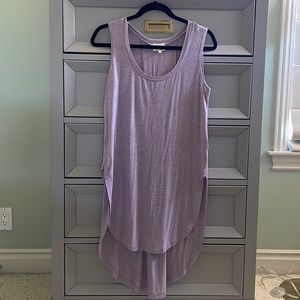 Lilac Purple hi-low tank top sz small